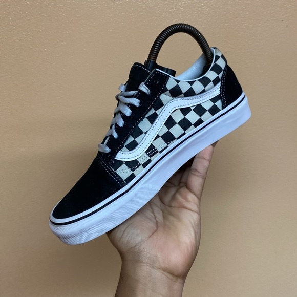 Vans Old Skool Checkerboard “Black Cream White” - Picture 9 of 14